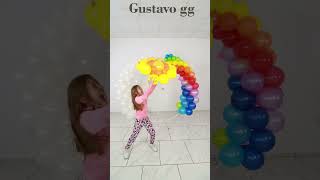 🔴 Trabajo en equipo 😍  Magia con globos para cumpleaños en casa Gustavo gg [upl. by Donica]