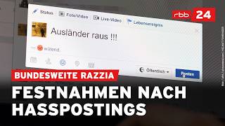 Polizeieinsatz gegen Hassposts führt zu Festnahmen in Brandenburg [upl. by Blaise]