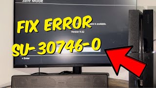 How To Fix PS4 Error SU307460  PS4 System Software Update 1152 [upl. by Ardnassac174]