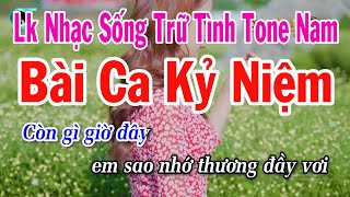 Karaoke Liên Khúc Tuyệt Phẩm Bolero Tone Nam Hay Nhất  Bài Ca Kỷ Niệm  Gõ Cửa Trái Tim [upl. by Garneau279]