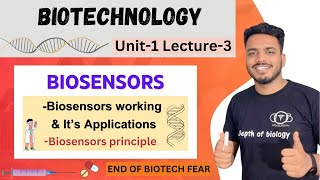 Biosensors  Biosensors working and applications  biosensor biotechnology  biosensors depth of bio [upl. by Silado]