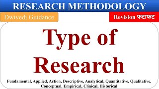 Type of Research research types descriptive analytical action empirical research methodology [upl. by Christi]