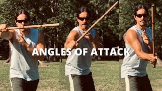 Angles of Strikes  Escrima Stick Fighting [upl. by Nahtiek201]