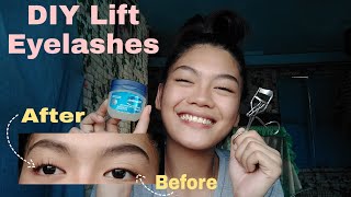 DIY Lift Eyelashes using Vaseline only [upl. by Jade]