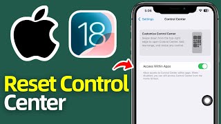 How to Reset Control Center in iPhone iOS 18 Explained [upl. by Zacek]