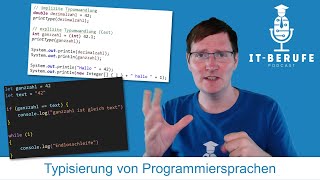 Typisierung von Programmiersprachen AP2 Fachinformatiker Anwendungsentwicklung [upl. by Eelam]