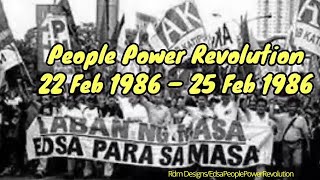 Edsa Revolution 1986 Documentary  Edsa People Power Revolution  Feb 22  Feb 25 1986 [upl. by Anrak]