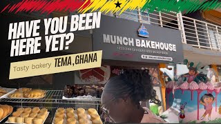 I woke up craving Ghana style muffins and meat pies Let’s check out this bakery in Tema 🇬🇭 Ghana [upl. by Eimmaj]