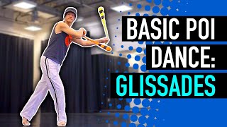 Basic Poi Dance Steps Glissades [upl. by Eimarrej]