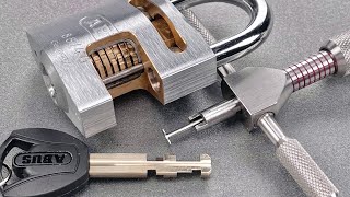 1436 Inside Perspective on Picking Disc Detainer Locks [upl. by Modeerf]