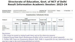 EDUDEL Delhi Result 2024 Kaise Dekhe  How To Check Delhi EDUDEL Result 2024  Class 3 To 7 Result [upl. by Calandria44]