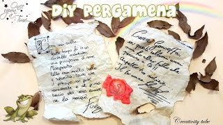 DIY COME CREARE UNA PERGAMENA  SalvoeVale [upl. by Rob]