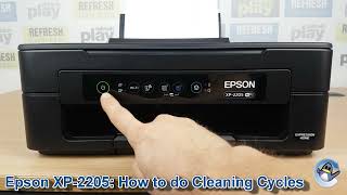 Epson Expression Home XP2200XP2205 How to do Printhead Cleaning Cycles and Improve Print Quality [upl. by Copeland959]