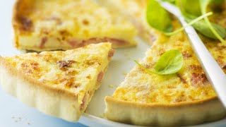 Recette  Quiche lorraine sans crème [upl. by Aehsrop]