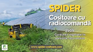 Cositoarea cu radiocomanda Spider 2SGS in parcurile fotovoltaice [upl. by Langelo]