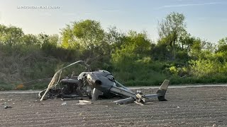 3 killed 1 hurt in National Guard copter crash near USMexico border [upl. by Tlevesor]