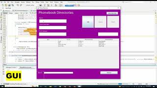 Database Project with Java Swing GUI  Phone Book Directory Data Entry [upl. by Quiteris747]
