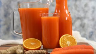 Carrot and Orange Juice for Detox and Beautiful Skin [upl. by Ayhay783]