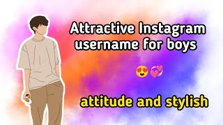 Instagram names ideas  top 20 attractive Instagram Username boys  username ideas [upl. by Nihahs]