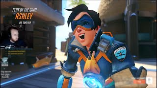 IDDQD SHOWS HIS TRACER SKILL  OVERWATCH 2 TOP 500 SEASON 9 [upl. by Enirahtak]