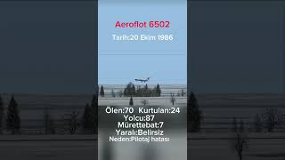 Aeroflot 6502 aviation keşfetbeniöneçıkar crash kesfet crashedit omeredits animation [upl. by Burhans]