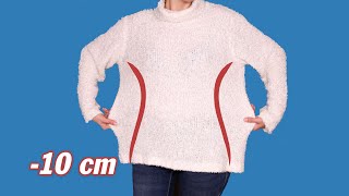 A simple way to shrink a big sweater to fit you perfectly in 5 minutes [upl. by Etnaled]