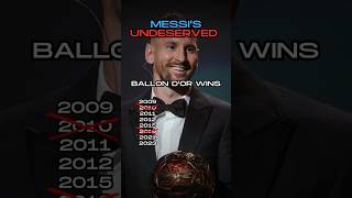 Messi Didnt Deserve The Ballon dOr shorts [upl. by Osrock180]