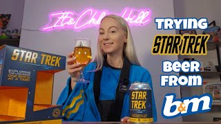 STAR TREK BEER amp GLASS GIFT SET FROM BampM UNBOXING amp REVIEW [upl. by Wiedmann]