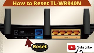 How to Hard reset my TPLink TLWR940N 450Mbps WiFi Router  English [upl. by Doraj937]