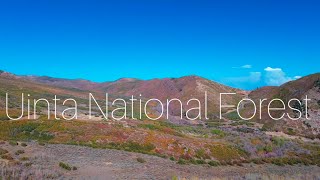 Uinta National Forest  near Cascade Springs with Yellow Lake Fire in the distance [upl. by Licastro]