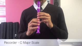 Descant Recorder C Major Scale [upl. by Gareri]