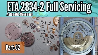 How to Service Tissot ETA 28342 Automatic Movement  Part02  Watch Repair Channel [upl. by Lidstone]