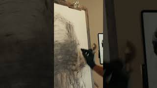 The origins of a charcoal portrait Full tutorial live on YouTube [upl. by Aisak]