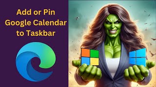 How to Add or Pin Google Calendar to Windows 11 Taskbar using Microsoft Edge  GearUpWindows [upl. by Stclair]