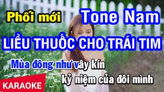 Liều Thuốc Cho Trái Tim Karaoke Beat  Tone Nam Phối Mới  Nhan KTV [upl. by Llerdnad]