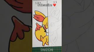 Drawing Fennekin from Pokémon 100 vs 1 Challenge [upl. by Scrivens]