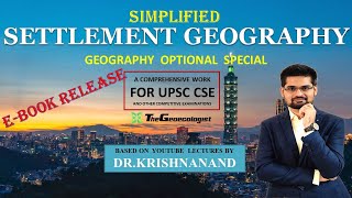 Settlement Geography E bookpdf Geoecologist  UPSC [upl. by Meares]