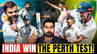 Indian Team Proved me Wrong  India beat Australia in Perth  Border Gavaskar Trophy 2024  Bumrah [upl. by Nnaitsirhc]