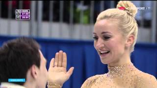 Aliona SAVCHENKO  Bruno MASSOT 2016 Euros Short Program British Eurosport [upl. by Kauffmann]