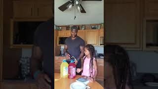 Girl pranks his father with a pie on the face [upl. by Monti894]