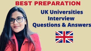 UK University Interview Question amp Answers  Pre CAS Interview  UK Admission Interview Questions [upl. by Libyc]