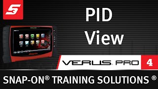 PID View  VERUS® PRO Pt 410  Snapon Training Solutions® [upl. by Nosniv]