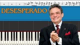 José José  Desesperado  Piano Tutorial  Midi [upl. by Leuqcar]