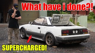 Another Project car  Supercharged Targa Top Toyota MR2 Import [upl. by Dorweiler]