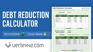 Debt Reduction Calculator Tutorial  Use a Debt Snowball to Pay Off Debt [upl. by Ardnuassac980]