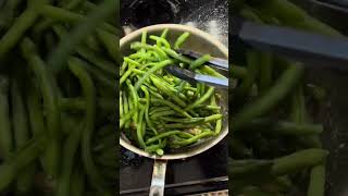 Cooking Green Beans Recipe shorts [upl. by Negrom]