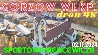 Gorzów Wielkopolski ulSportowa Niemcewicza Chełmońskiego Dron 02112024 [upl. by Llennoc]