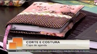 Como fazer uma capa de agenda caderno ou livro  Costura com Riera Alta [upl. by Inavoy736]