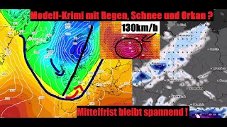 WetterKrimi in der Mittelfrist Troglage mit Regen Schnee und Orkantief [upl. by Nnaynaffit]