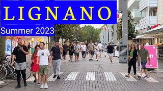 Lignano Sabbiadoro Italy  Summer 2023 Walking Tour [upl. by Aiht587]